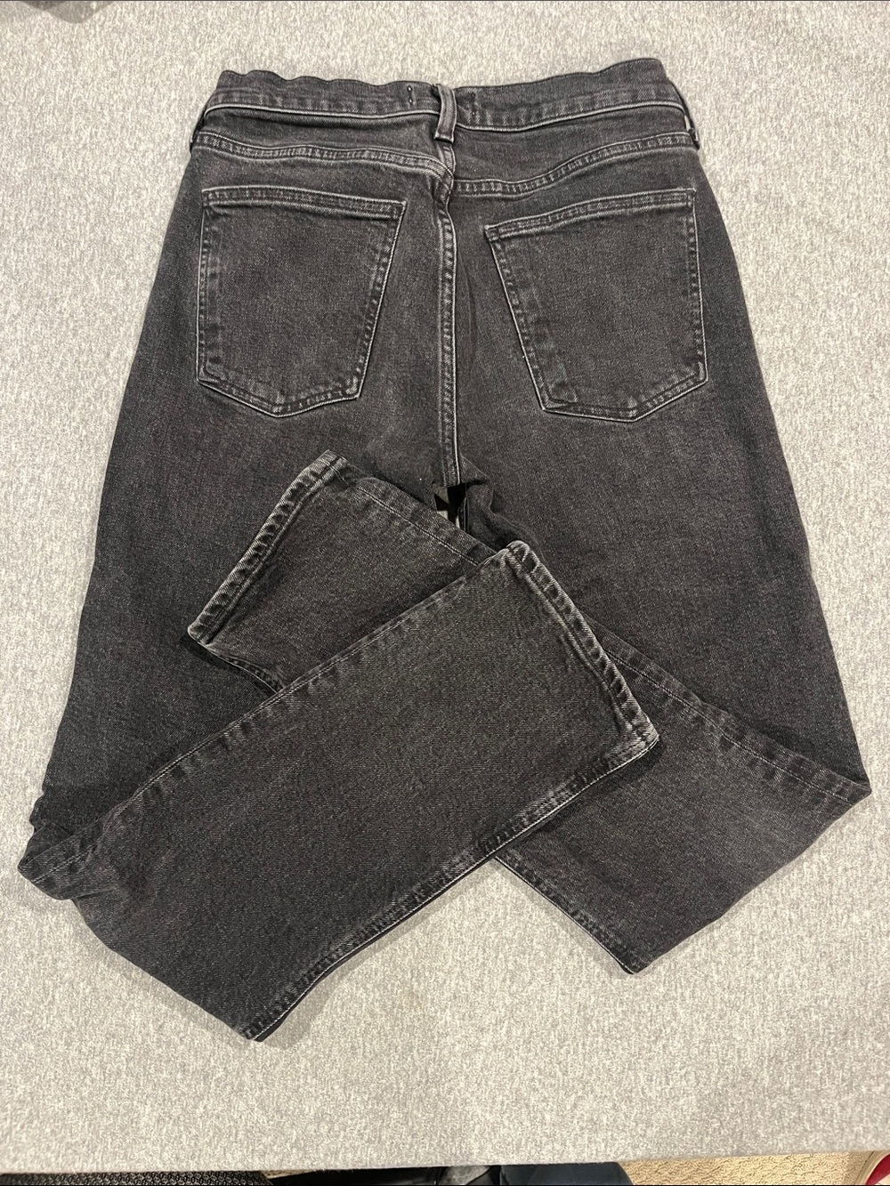 AGOLDE Lyle, slim, straight leg black denim jeans, size 27. - Picture 5 of 11